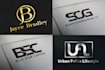do clever initial letters, monogram, apparel text logo
