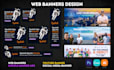 design web banner, facebook instagram youtube social banner