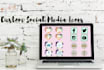 create custom social media icons for you