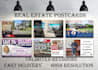 design just sold listed real estate postcard