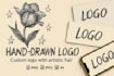 create a unique hand drawn logo illustration design