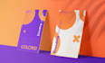 design a vertical business card or stationery