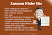 create unique and well researched amazon affiliate niche blog