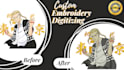 do outstanding embroidery digitizing in hours