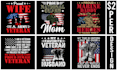 do bulk typography vintage custom t shirt design for your business