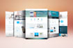 create modern PSD website design