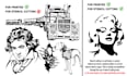 draw custom black and white vector art, silhouette, line art, stencil design