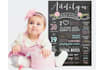 do personalised birthday chalkboard posters