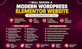 build wordpress website or landing page with elementor pro