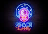 do neon logo or neon sign or neon gif