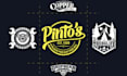 design amazing vintage retro hand drawn logo and badge