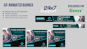 create stunning animated gif banner within 24 hours