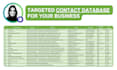 create a contact database of your business by web research