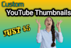 design attractive youtube thumbnail , cover page
