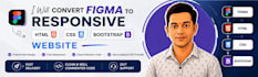 convert figma to responsive HTML CSS bootstrap website