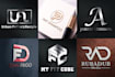 design modern initial letter monogram apparel text logo