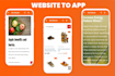 convert website to android app