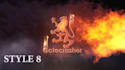 create 10 burning fire logo intro