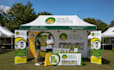 design premium canopy tents, roll up banner, tablecloth and event branding