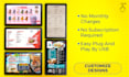 design digital menu, digital menu board or animated  menu