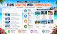 create travel affiliate blog or travel agency website for passive income