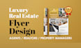 do modern professional real estate flyer