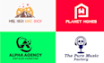 do modern business logo design and brand identity