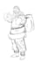 draw christmas, birthday gift cartoon for you