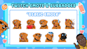create express custom emotes, sub badges for kick, twitch, youtube