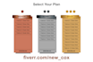 design creative pricing table and comparison chart