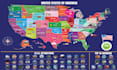 design scratch off map for commercial and print use