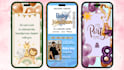 create custom digital video invitations for birthdays, baby showers, baptisms