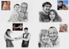 draw a realistic pencil sketch of a couple portrait