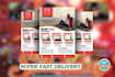 create your eyes catching flyer in 12hrs