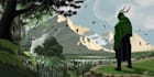 draw concept background for a game, cartoon, anime
