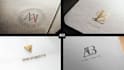 create a beautiful unique monogram logo