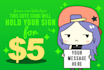 let my chibi hold up your sign