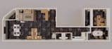 create 3x 3d floorplan renderings or convert 2d floorplan to 3d
