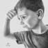 do a realistic drawing portrait from photo