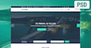 design professional website PSD template