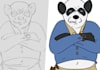 transform your sketch in to a Colored Digital Drawing