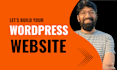 build wordpress website design, wordpress blog or wordpress website development