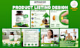 design high converting amazon listing images, infographics