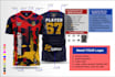 create sports soccer uniform sublimation designs