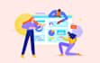 create vector illustration in a flat style
