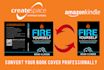 convert kindle to createspace book cover professionally