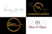 do glitter hair salon eyelash boutique fashion beauty logo