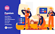create modern flat design illustration