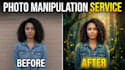 do professional photoshop photo manipulation, photo editing