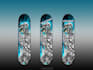 design awesome skateboard with detailed handrawn